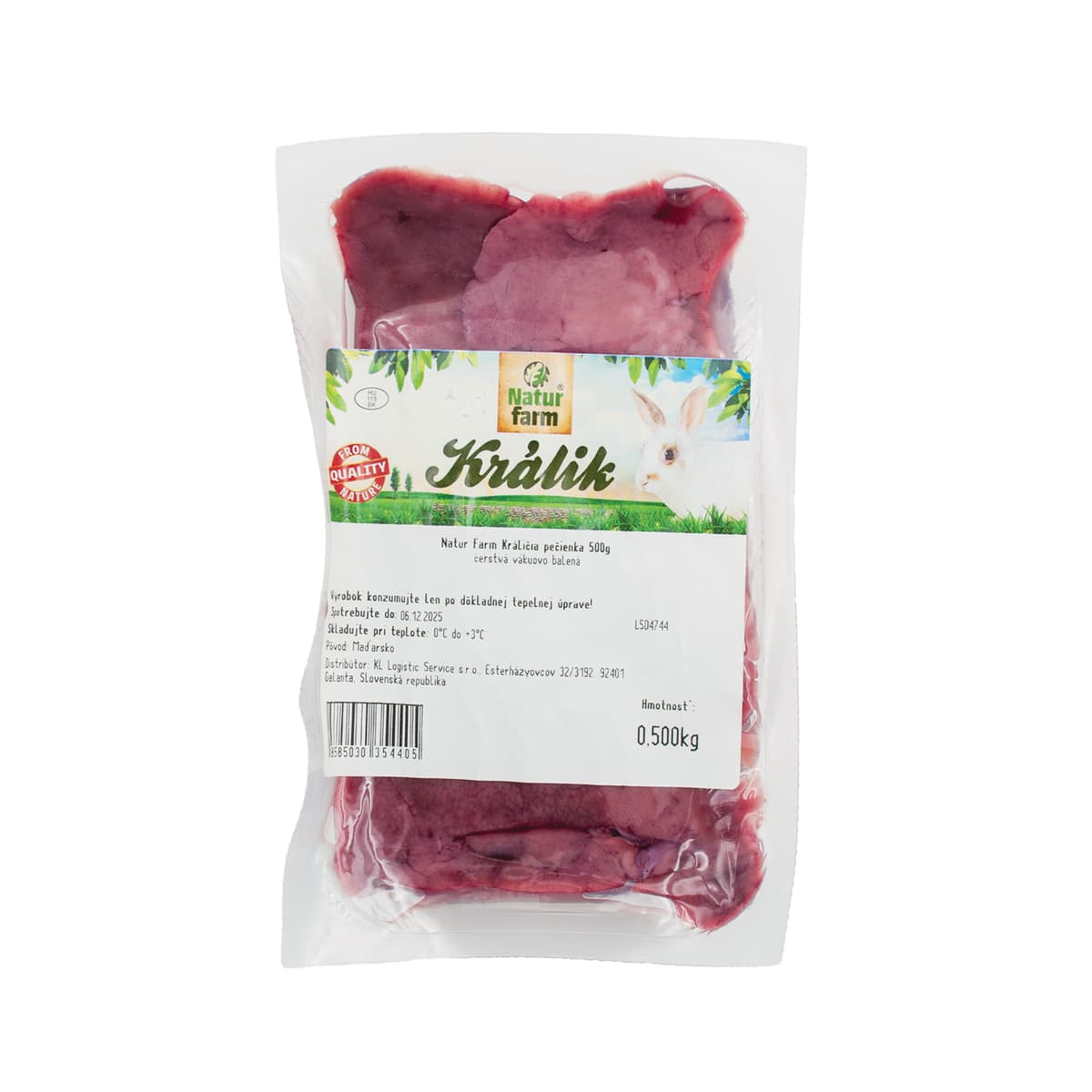 Králik pečienka 500g